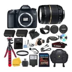 CanonĀ® Canon EOS 70D Digital SLR Camera With Dual Pixel CMOS AF Video With Movie (Body Only) W/ Tamron AF 18-200mm F/3.5-6.3 XR Di II - US Version W/ Seller Warranty