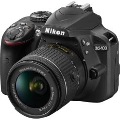 Nikon D3400 DX-Format DSLR Camera Body With AF-P DX Nikkor 18-55mm F/3.5-5.6G VR Lens, Black - Bundle With 16GB Sdhc Card, Cam - US Version W/ Seller Warranty -Outdoor Camera Shop 14877142 2