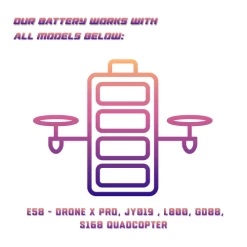 The Bigly Brothers Original E58 FPV Quadcopter 600mAh Battery Spare Parts For JY019, L800, GD88,Drone X Pro, S168 Quadcopter- Pack Of 2 11 The Bigly Brothers Original E58 FPV Quadcopter 600mAh Battery Spare Parts For JY019, L800, GD88,Drone X Pro, S168 Quadcopter- Pack Of 2 -Outdoor Camera Shop 14897886 4