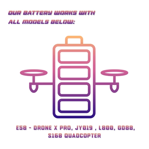 The Bigly Brothers Original E58 FPV Quadcopter 600mAh Battery Spare Parts For JY019, L800, GD88,Drone X Pro, S168 Quadcopter- Pack Of 2 7 The Bigly Brothers Original E58 FPV Quadcopter 600mAh Battery Spare Parts For JY019, L800, GD88,Drone X Pro, S168 Quadcopter- Pack Of 2 - Image 5