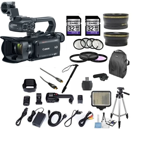 Canon® Canon XA30 Professional Camcorder With 10x Hd Video Exclusive Bundle With .43x Wide Angle Lens 2.2x Telephoto Led Light - US Version W/ Seller Warranty 3 Canon® Canon XA30 Professional Camcorder With 10x Hd Video Exclusive Bundle With .43x Wide Angle Lens 2.2x Telephoto Led Light - US Version W/ Seller Warranty