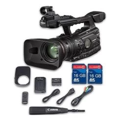 CanonĀ® Canon XF300 HD Professional Camcorder + 2 PC 16 GB Memory Cards + All Manufacturer Accessories - US Version W/ Seller Warranty