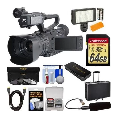JVC GY-HM200U/250 Ultra 4K HD 4KCAM Professional Camcorder & Top Handle Audio Unit With XLR Microphone 64GB Card Hard Case - US Version W/ Seller Warranty 3 JVC GY-HM200U/250 Ultra 4K HD 4KCAM Professional Camcorder & Top Handle Audio Unit With XLR Microphone 64GB Card Hard Case - US Version W/ Seller Warranty