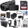 Sony FDR-AX53 4K Ultra HD Handycam Camcorder With 64GB Card | Battery & Charger | Hard Case | Tripod | LED Light | Microphone - US Version W/ Seller Warranty -Outdoor Camera Shop 14925223