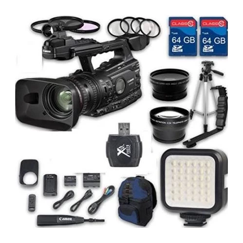 Canon® Canon XF300 HD Professional Camcorder + Wideangle Lens + Telephoto Lens + Lens Hood + 2 PC 64 GB Memory Cards + Tripod + LED L - US Version W/ Seller Warranty 3 Canon® Canon XF300 HD Professional Camcorder + Wideangle Lens + Telephoto Lens + Lens Hood + 2 PC 64 GB Memory Cards + Tripod + LED L - US Version W/ Seller Warranty
