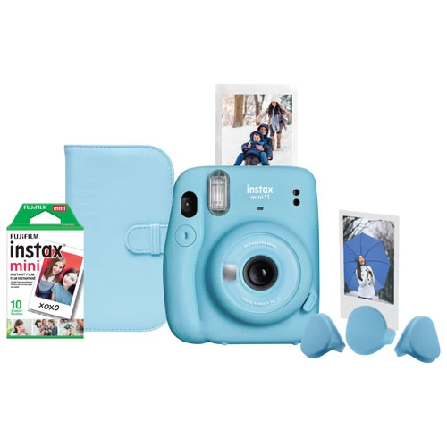 Fujifilm Instax Mini 11 Instant Camera Bundle - Sky Blue - Only At Best Buy 3 Fujifilm Instax Mini 11 Instant Camera Bundle - Sky Blue - Only At Best Buy
