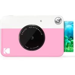 Kodak PRINTOMATIC Digital Instant Print Camera (Pink), Full Color Prints On Zink 2x3 Sticky-Backed Photo Paper - Print Memories Instantly