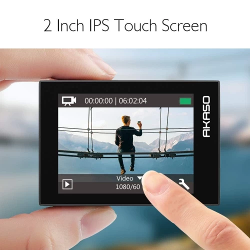 AKASO EK7000 Pro 4K Action Camera With Touch Screen EIS Adjustable View Angle Web Underwater Camera 40m Waterproof Camera Remote Control Sports Camera With Helmet Accessories Kit 4 AKASO EK7000 Pro 4K Action Camera With Touch Screen EIS Adjustable View Angle Web Underwater Camera 40m Waterproof Camera Remote Control Sports Camera With Helmet Accessories Kit - Image 2