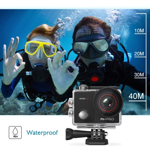 AKASO EK7000 Pro 4K Action Camera With Touch Screen EIS Adjustable View Angle Web Underwater Camera 40m Waterproof Camera Remote Control Sports Camera With Helmet Accessories Kit 7 AKASO EK7000 Pro 4K Action Camera With Touch Screen EIS Adjustable View Angle Web Underwater Camera 40m Waterproof Camera Remote Control Sports Camera With Helmet Accessories Kit - Image 5