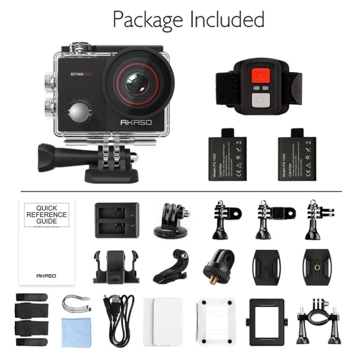 AKASO EK7000 Pro 4K Action Camera With Touch Screen EIS Adjustable View Angle Web Underwater Camera 40m Waterproof Camera Remote Control Sports Camera With Helmet Accessories Kit 11 AKASO EK7000 Pro 4K Action Camera With Touch Screen EIS Adjustable View Angle Web Underwater Camera 40m Waterproof Camera Remote Control Sports Camera With Helmet Accessories Kit - Image 9