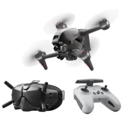 DJI FPV Quadcopter Drone Combo With Remote Control And Goggles - Grey