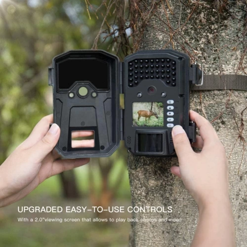 APEMAN Trail Camera 20MP 1080P Wildlife Camera, Night Detection Game Camera - Open Box 4 APEMAN Trail Camera 20MP 1080P Wildlife Camera, Night Detection Game Camera - Open Box - Image 2