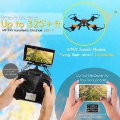 SereneLife WiFi Drone, HD Camera + Video Recording (SLRD36WIFI) -Outdoor Camera Shop 15452977 2