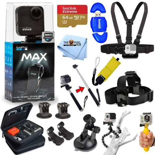 GoPro MAX 360 Action Camera Bundle 2 - US Version W/ Seller Warranty 3 GoPro MAX 360 Action Camera Bundle 2 - US Version W/ Seller Warranty