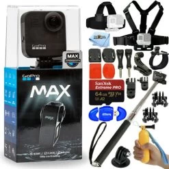 GoPro MAX 360 Action Camera Bundle 4 - US Version W/ Seller Warranty