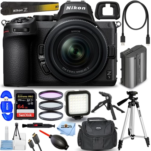 Nikon Z5 Mirrorless Digital Camera With 24-50mm Lens Bundle 2 - US Version W/ Seller Warranty 3 Nikon Z5 Mirrorless Digital Camera With 24-50mm Lens Bundle 2 - US Version W/ Seller Warranty