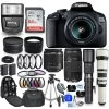Canon® Canon EOS 2000D With EF-S 18-55mm III Lens Bundle 10 - US Version W/ Seller Warranty
