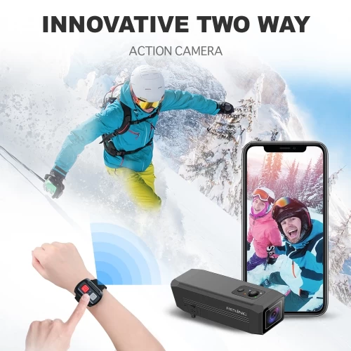 Rexing A1 Front And Back Waterproof Action Camera 1080P Wi-Fi - Black 5 Rexing A1 Front And Back Waterproof Action Camera 1080P Wi-Fi - Black - Image 3