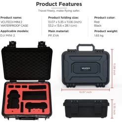 VCUTECH Mini 2 Waterproof Hard Carrying Case: (Compatible With DJI Mini 2/Mini 2 Fly More Combo) Anti-Crash With Full Protection - Open Box 10 VCUTECH Mini 2 Waterproof Hard Carrying Case: (Compatible With DJI Mini 2/Mini 2 Fly More Combo) Anti-Crash With Full Protection - Open Box -Outdoor Camera Shop 15753353 3