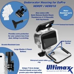 GoPro HERO10 (Hero 10) Black With Premium Accessory Bundle: SanDisk Ultra 64GB MicroSD Memory Card, Replacement Battery, Underwater Housing, Protective Case & Much More -Outdoor Camera Shop 15753498 3