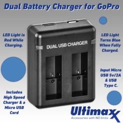 GoPro HERO10 (Hero 10) Black With Deluxe Accessory Bundle: 3x Replacement Batteries, Dual USB Charger, Underwater LED Light With Bracket, Water Resistant Action Camera Case, & Much More -Outdoor Camera Shop 15755986 3