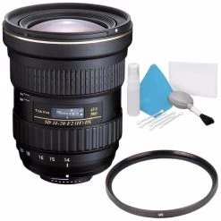 Tokina At-X 14-20mm F/2 PRO DX Lens For Nikon F (International Model) + Deluxe Cleaning Kit + 82mm UV Filter Starter Bundle