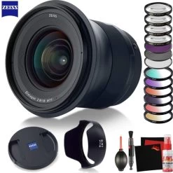 Zeiss Milvus 18mm F/2.8 ZF.2 Lens For Nikon F With FLD Filter, CPL Filter, UV Filter - Color Graduate Filter Kit - Close