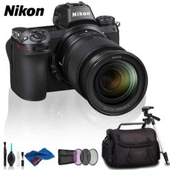 Nikon Z 6 Mirrorless Digital Camera With 24-70mm Lens, FTZ Mount Adapter, Case, And Tripod Kit (International Model)