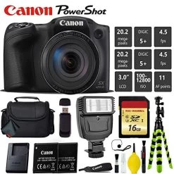 Canon® Canon PowerShot SX420 Is Digital Point And Shoot 20MP Camera + Extra Battery + Digital Flash + Camera Case + 16GB Class 12 Canon® Canon PowerShot SX420 Is Digital Point And Shoot 20MP Camera + Extra Battery + Digital Flash + Camera Case + 16GB Class -Outdoor Camera Shop 15817982 4