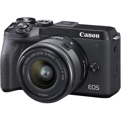 Canon® Canon EOS M6 Mark II Mirrorless Digital Camera With 15-45mm Lens And EVF-DC2 (Black) International Model (No Warranty) 3 Canon® Canon EOS M6 Mark II Mirrorless Digital Camera With 15-45mm Lens And EVF-DC2 (Black) International Model (No Warranty)