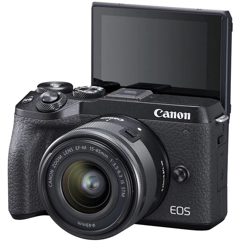 Canon® Canon EOS M6 Mark II Mirrorless Digital Camera With 15-45mm Lens And EVF-DC2 (Black) International Model (No Warranty) 5 Canon® Canon EOS M6 Mark II Mirrorless Digital Camera With 15-45mm Lens And EVF-DC2 (Black) International Model (No Warranty) - Image 3