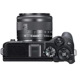 Canon® Canon EOS M6 Mark II Mirrorless Digital Camera With 15-45mm Lens And EVF-DC2 (Black) International Model (No Warranty) 11 Canon® Canon EOS M6 Mark II Mirrorless Digital Camera With 15-45mm Lens And EVF-DC2 (Black) International Model (No Warranty) -Outdoor Camera Shop 15818142 3