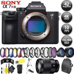 Sony Alpha A7R III Mirrorless Digital Camera + Sony 24-70 SEL Lens