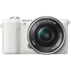 Sony A5100 16-50mm Mirrorless Digital Camera With 3-Inch Flip Up LCD (White)