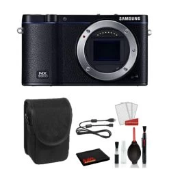 Samsung NX3300 Mirrorless Digital Camera Advanced Bundle - Case + Cleaning Kit + More