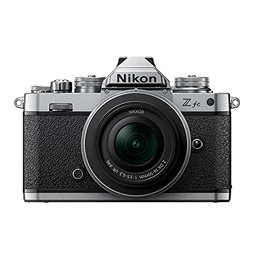 Nikon Z Fc DX-Format Mirrorless Camera Body W/NIKKOR Z DX 16-50mm F/3.5-6.3 VR - Silver (International Model) 3 Nikon Z Fc DX-Format Mirrorless Camera Body W/NIKKOR Z DX 16-50mm F/3.5-6.3 VR - Silver (International Model)