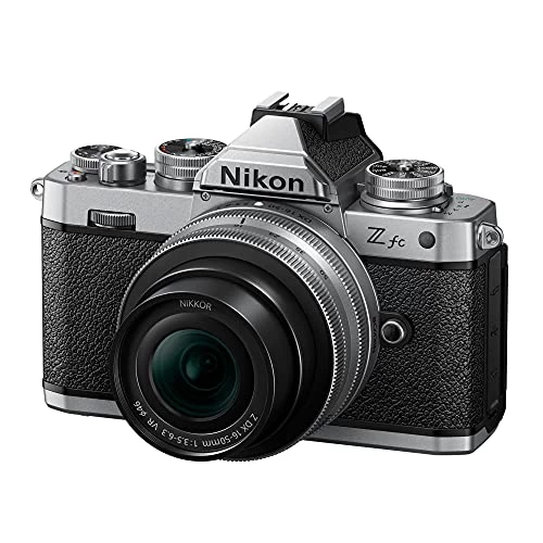 Nikon Z Fc DX-Format Mirrorless Camera Body W/NIKKOR Z DX 16-50mm F/3.5-6.3 VR - Silver (International Model) 5 Nikon Z Fc DX-Format Mirrorless Camera Body W/NIKKOR Z DX 16-50mm F/3.5-6.3 VR - Silver (International Model) - Image 3