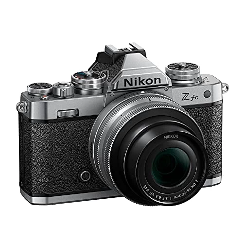 Nikon Z Fc DX-Format Mirrorless Camera Body W/NIKKOR Z DX 16-50mm F/3.5-6.3 VR - Silver (International Model) 6 Nikon Z Fc DX-Format Mirrorless Camera Body W/NIKKOR Z DX 16-50mm F/3.5-6.3 VR - Silver (International Model) - Image 4