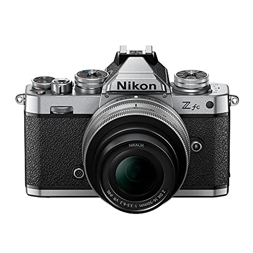 Nikon Z Fc DX-Format Mirrorless Camera Body W/NIKKOR Z DX 16-50mm F/3.5-6.3 VR - Silver (International Model) 7 Nikon Z Fc DX-Format Mirrorless Camera Body W/NIKKOR Z DX 16-50mm F/3.5-6.3 VR - Silver (International Model) - Image 5
