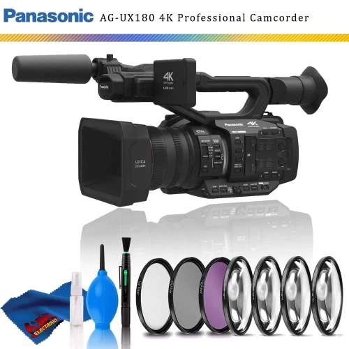 Panasonic AG-UX180 4K Premium Professional Camcorder + Filter Kit 3 Panasonic AG-UX180 4K Premium Professional Camcorder + Filter Kit