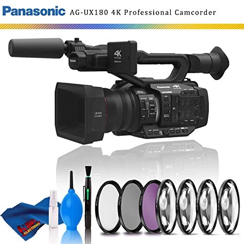 Panasonic AG-UX180 4K Premium Professional Camcorder + Filter Kit 8 Panasonic AG-UX180 4K Premium Professional Camcorder + Filter Kit - Image 6