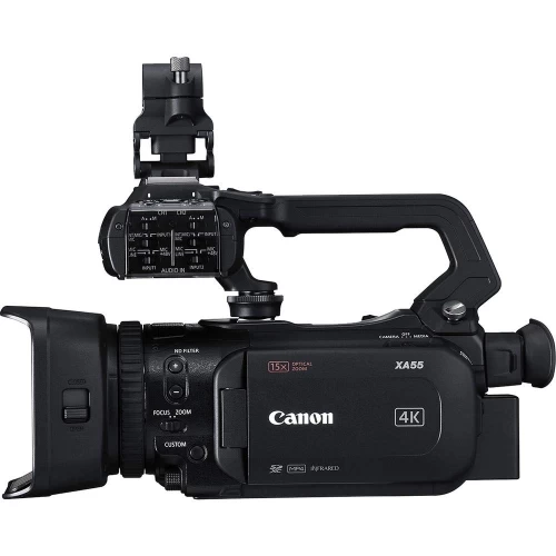Canon® Canon XA55 Professional UHD 4K Camcorder (3668C002) W/Extra Battery, Soft Padded Bag, 64GB Memory Card, LED Light, And M 6 Canon® Canon XA55 Professional UHD 4K Camcorder (3668C002) W/Extra Battery, Soft Padded Bag, 64GB Memory Card, LED Light, And M - Image 4