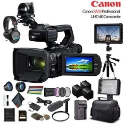 Canon® Canon XA55 Professional UHD 4K Camcorder (3668C002) W/ 2 Extra Battery, Soft Padded Bag, 64GB Memory Card, Filter Kit, L 13 Canon® Canon XA55 Professional UHD 4K Camcorder (3668C002) W/ 2 Extra Battery, Soft Padded Bag, 64GB Memory Card, Filter Kit, L -Outdoor Camera Shop 15848579 5