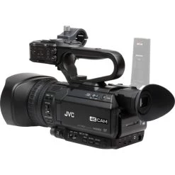 JVC GY-HM250 UHD 4K Streaming Camcorder With Built-in Lower-Thirds Graphics + Cleaning Kit -Outdoor Camera Shop 15848615 2