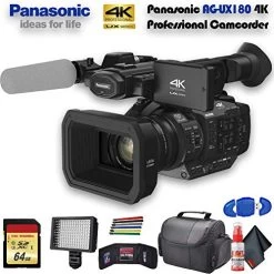 Panasonic AG-UX180 4K Professional Camcorder (AG-UX180PJ8) With Padded Case, LED Light, 64GB Memory Card And More Base B -Outdoor Camera Shop 15848622 5