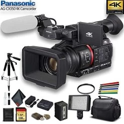 Panasonic AG-CX350 4K Camcorder (AG-CX350) W/Padded Case, 128 GB Memory Card, Heavy Duty Tripod, Wire Straps, LED Light, And More? 13 Panasonic AG-CX350 4K Camcorder (AG-CX350) W/Padded Case, 128 GB Memory Card, Heavy Duty Tripod, Wire Straps, LED Light, And More? -Outdoor Camera Shop 15848643 5