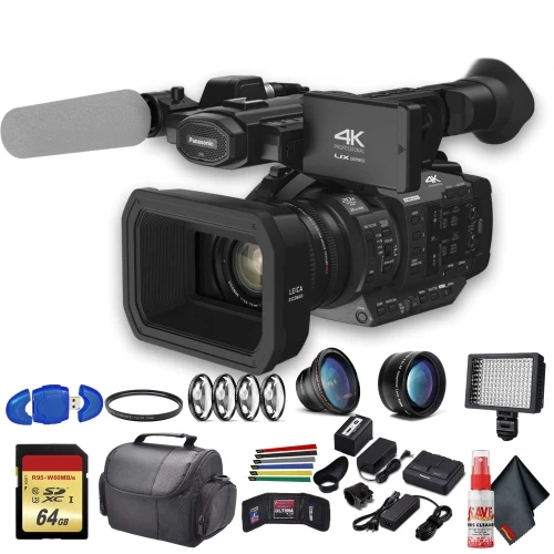 Panasonic AG-UX180 4K Professional Camcorder (AG-UX180PJ8) With UV Filter, Close Up Diopters, Wide Angle Lens,Tripod, Pa 3 Panasonic AG-UX180 4K Professional Camcorder (AG-UX180PJ8) With UV Filter, Close Up Diopters, Wide Angle Lens,Tripod, Pa
