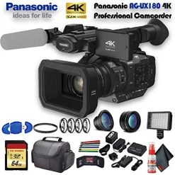 Panasonic AG-UX180 4K Professional Camcorder (AG-UX180PJ8) With UV Filter, Close Up Diopters, Wide Angle Lens,Tripod, Pa 13 Panasonic AG-UX180 4K Professional Camcorder (AG-UX180PJ8) With UV Filter, Close Up Diopters, Wide Angle Lens,Tripod, Pa -Outdoor Camera Shop 15848674 5