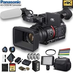 Panasonic AG-CX350 4K Camcorder (AG-CX350) W/Padded Case, 128 GB Memory Card, Lens Attachments, Wire Straps, LED Light, And More 13 Panasonic AG-CX350 4K Camcorder (AG-CX350) W/Padded Case, 128 GB Memory Card, Lens Attachments, Wire Straps, LED Light, And More -Outdoor Camera Shop 15848763 5