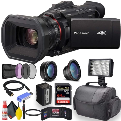 Panasonic HC-X1500 4K Professional Camcorder W/ 24x Optical Zoom Advanced Bundle 3 Panasonic HC-X1500 4K Professional Camcorder W/ 24x Optical Zoom Advanced Bundle